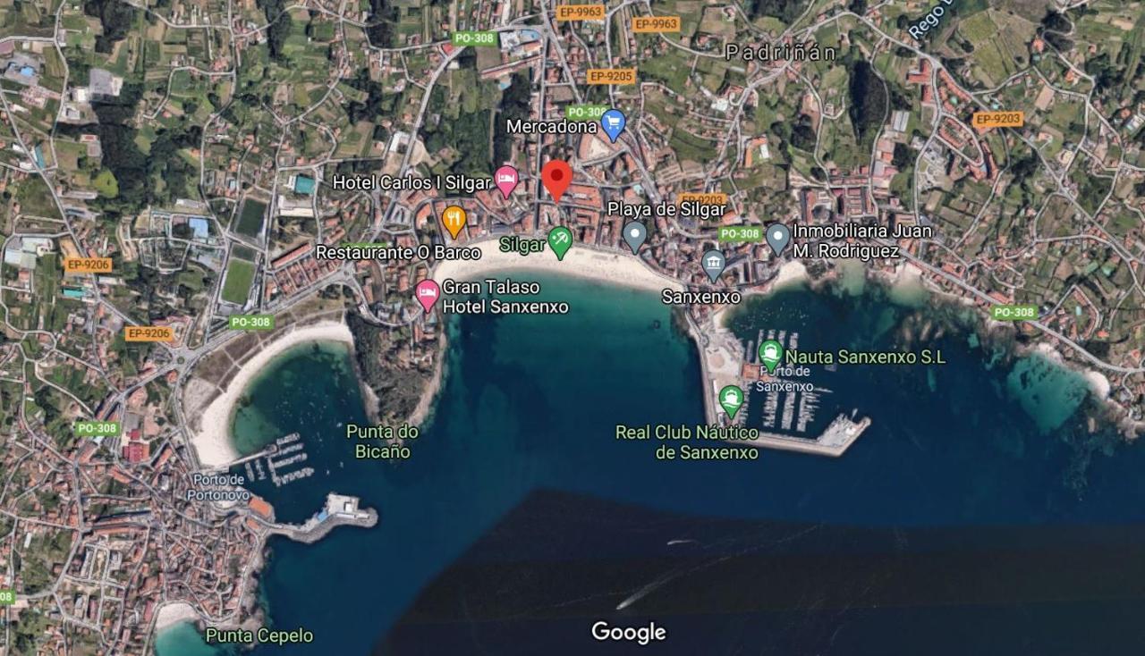 דירות סנשנשו Desconectaengalicia Castelao, 50M Playa Silgar מראה חיצוני תמונה
