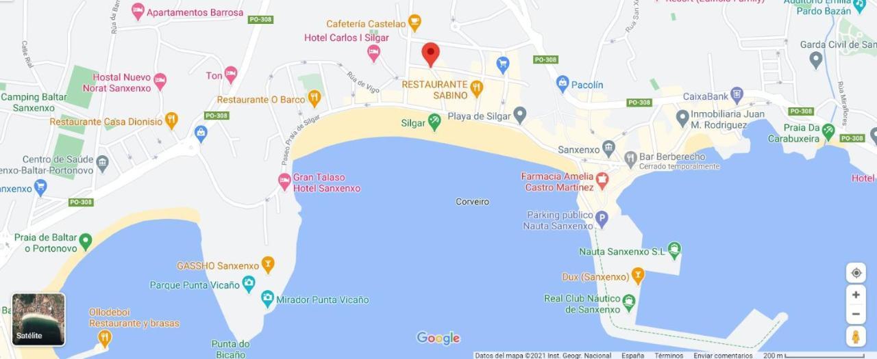 דירות סנשנשו Desconectaengalicia Castelao, 50M Playa Silgar מראה חיצוני תמונה